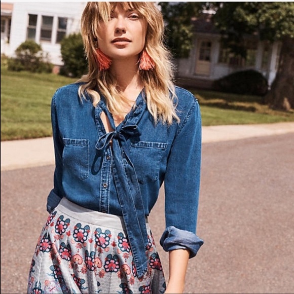 Rails Tops - Rails Rosalee Dark Vintage Wash Button Down Shirt